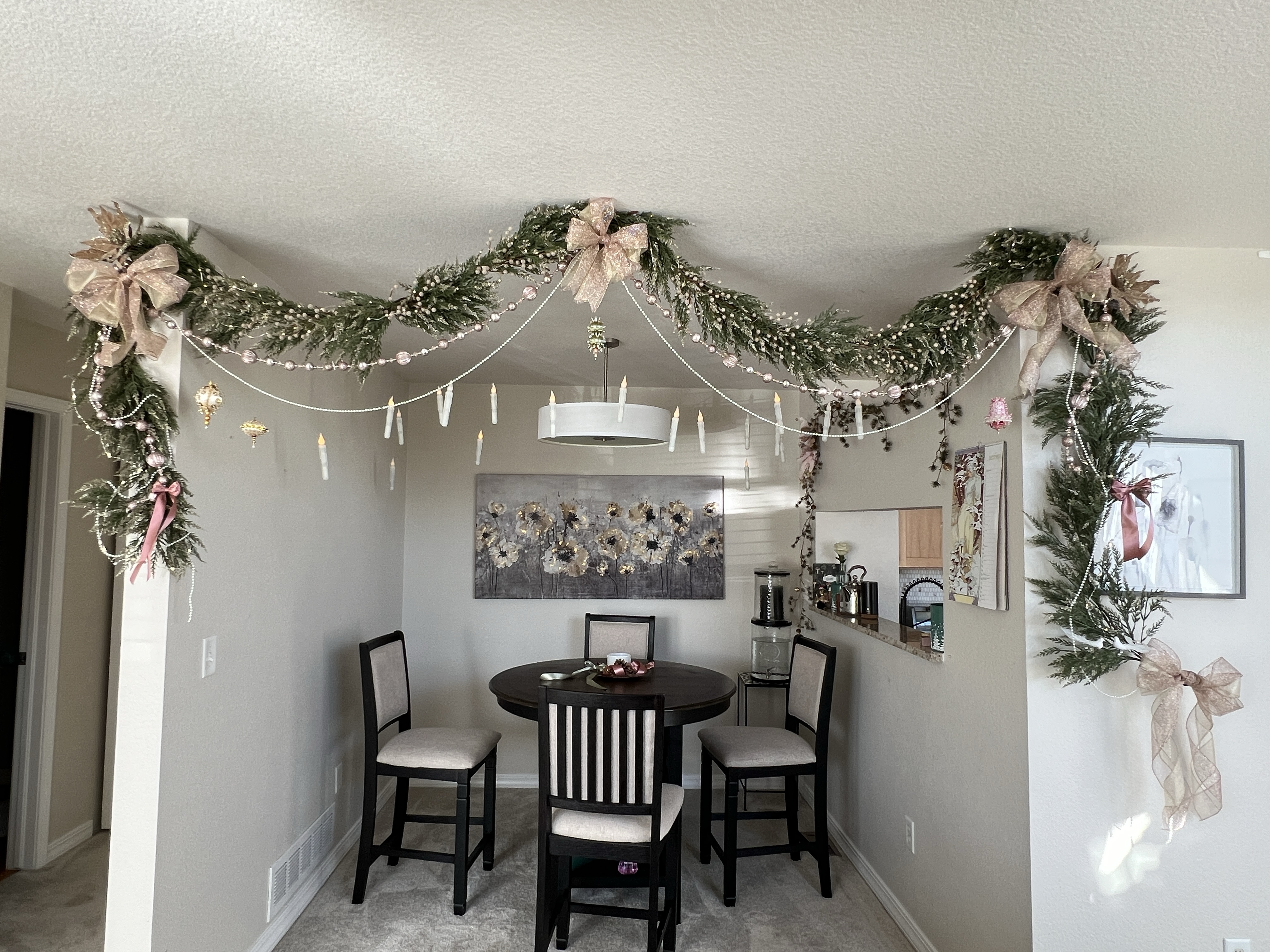 Rose Gold Dining Room